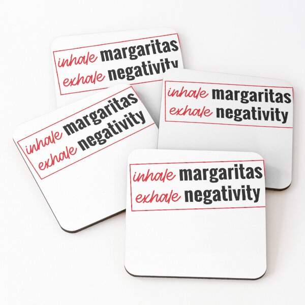 Item preview, Beautiful design for "inhale margaritas exhale negativity" designed and sold by TrendsDesign	 ⭐⭐⭐⭐⭐.