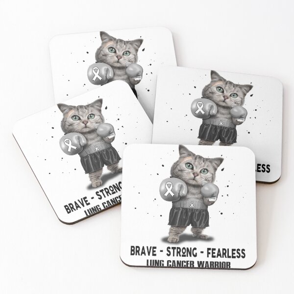Item preview, Lung Cancer Warrior - BRAVE STRONG FEARLESS designed and sold by Berriosly.