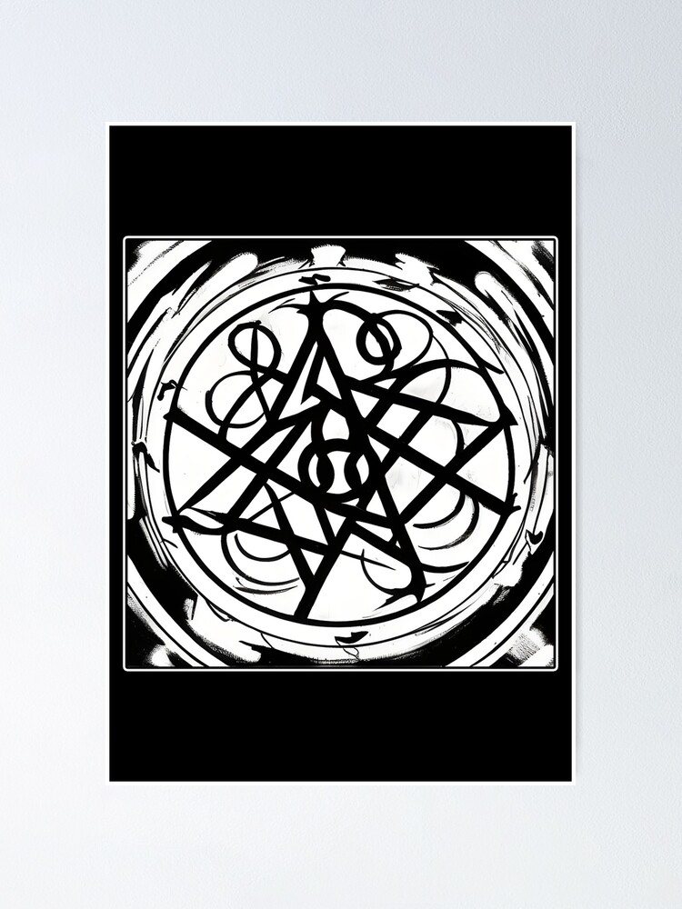 Chaos Magick Sigil For Extreme Wealth Acquisition Poster For Sale By   Fposter,small,wall Texture,product,750x1000 