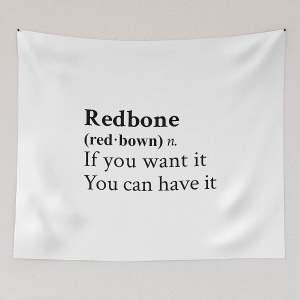 Item preview, Redbone by Childish Gambino Motivational Quote designed and sold by StickTheSong.