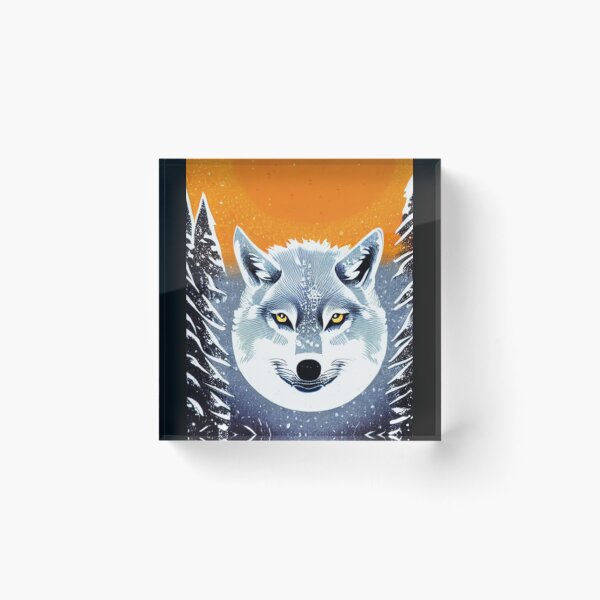 Item preview, Mystic Wolf in Winter Landscape designed and sold by 3TFashion.