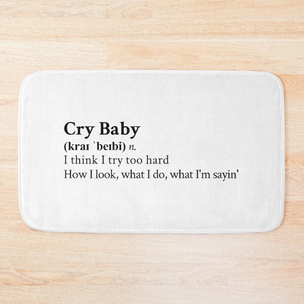 Item preview, Cry Baby by The Neighbourhood Band Rock Aesthetic Quote designed and sold by StickTheSong.