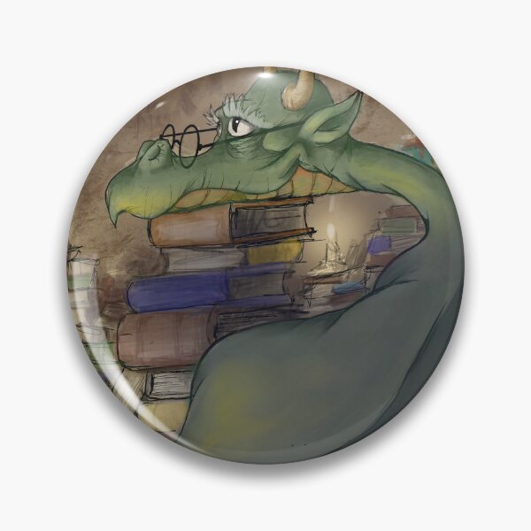 Item preview, Dragon with hoard of books designed and sold by randyenglish.