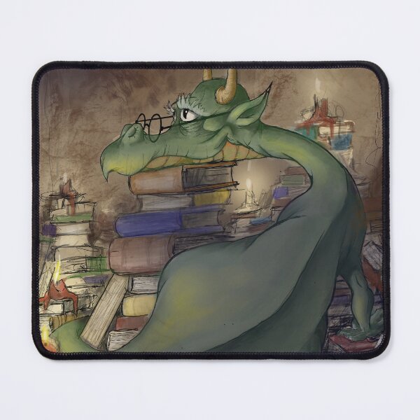 Item preview, Dragon with hoard of books designed and sold by randyenglish.