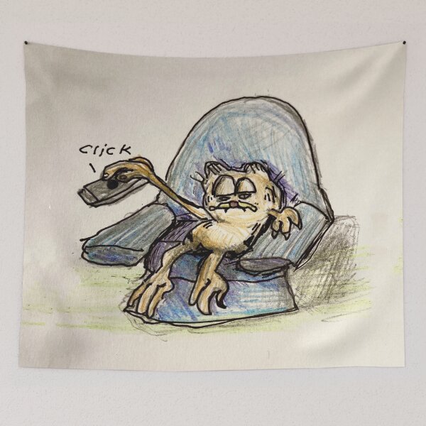 Item preview, Couch surfing cat designed and sold by Seans  Drawins.