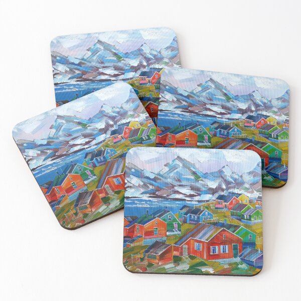 Item preview, Greenland, oil painting, nature of Greenland in art, landscape. designed and sold by DmitrySkripnyc.