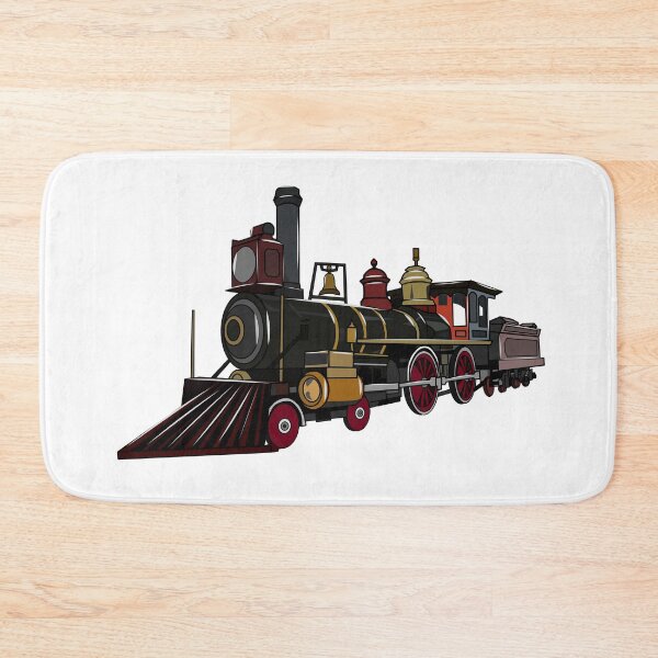 Item preview, Steam locomotive cartoon illustration designed and sold by Misscartoon.