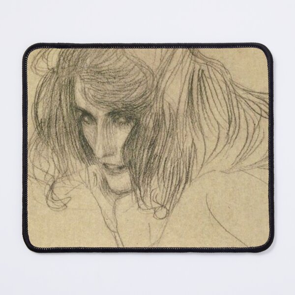 Item preview, Gustav Klimt Seductive Woman Sketch Drawing Study for Beethoven Friese Lasciviousness designed and sold by kattakitty.