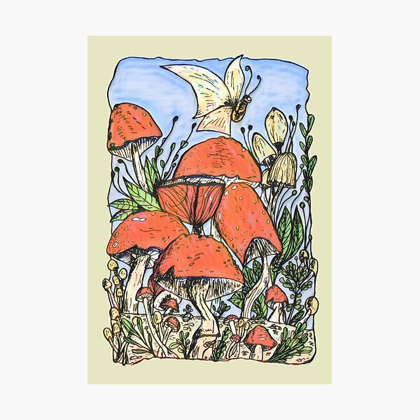 Item preview, Earthy Mushroom Garden Delights designed and sold by ea-photos.