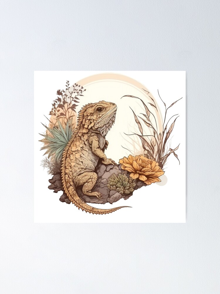 Bearded Dragon acrylic blank (3 inch) –