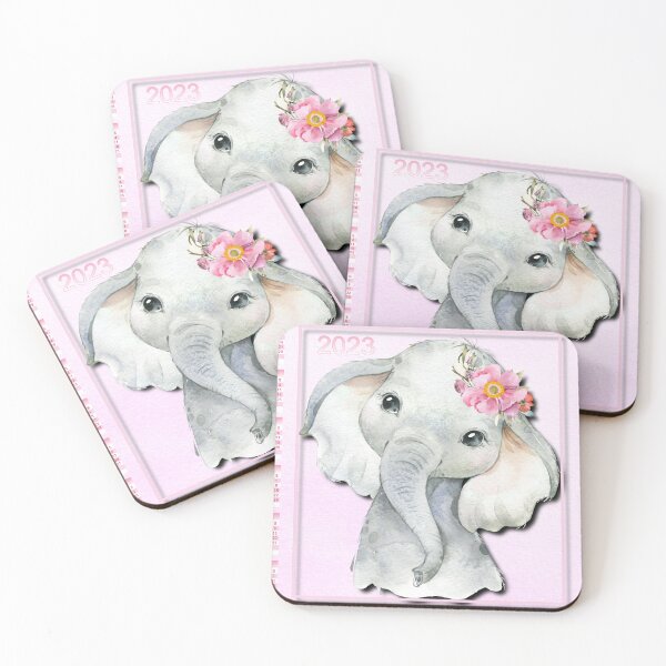 Item preview, Kids Calendar, 2023 Year Calendar,  Yearly Wall Calendar, Children's Calendar, Baby Elephant Print, Safary Nursery Decor, 2023 12 month, Sunday Start  designed and sold by Dzhenka-Balimez.