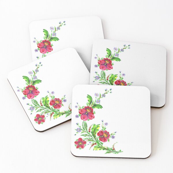 Item preview, Pink spring flowers, branch with flowers, Petrykivka bright floral print designed and sold by Sunflower-7.