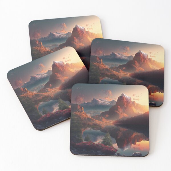 Item preview, Beautiful mountain with sunset designed and sold by Damian Sobczyk.
