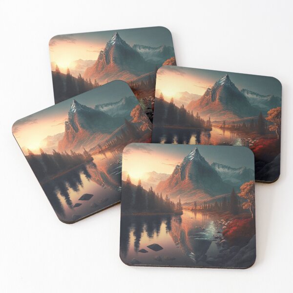 Item preview, Beautiful mountain with sunset designed and sold by Damian Sobczyk.