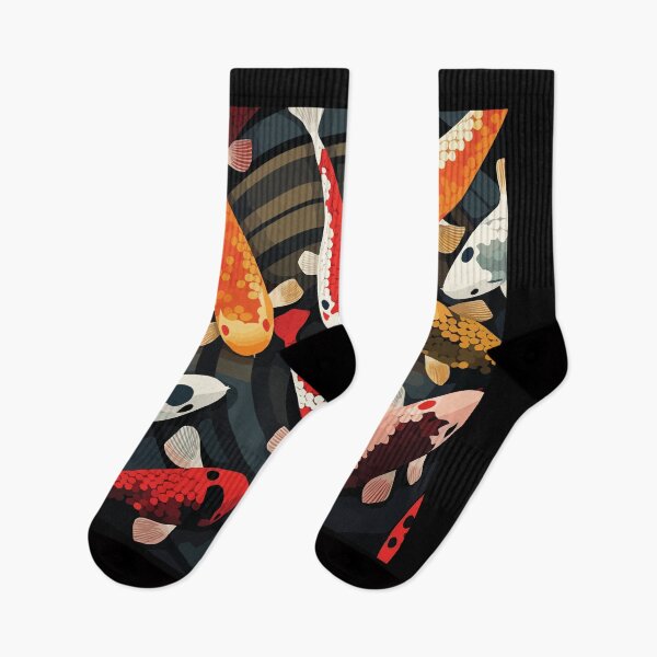 Item preview, Bold Japanese Koi Fish Ripple Pattern Design designed and sold by Thread Bubbler.