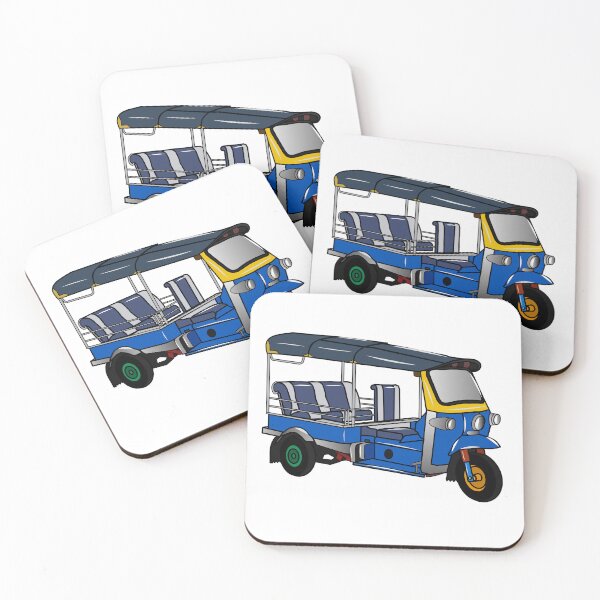 Item preview, Tuk tuk cartoon illustration designed and sold by Misscartoon.