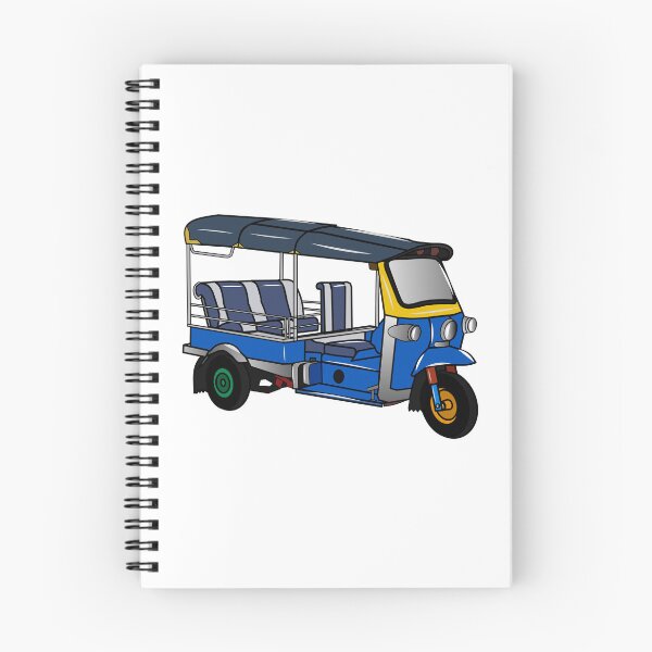 Item preview, Tuk tuk cartoon illustration designed and sold by Misscartoon.