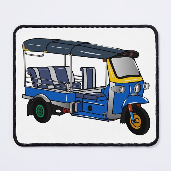 Item preview, Tuk tuk cartoon illustration designed and sold by Misscartoon.