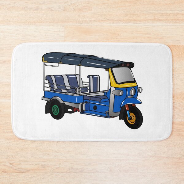 Item preview, Tuk tuk cartoon illustration designed and sold by Misscartoon.