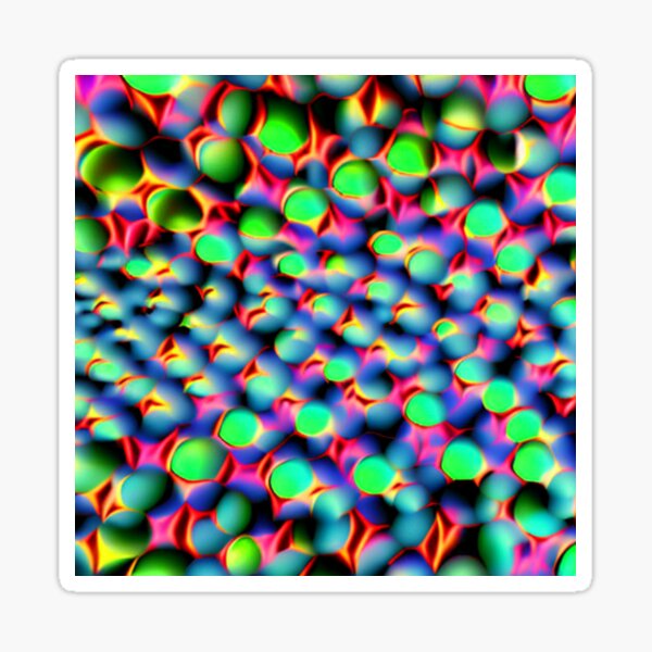 Psychedelic Pattern #17 - Part of Our Psychedelic Pattern Collection Sticker