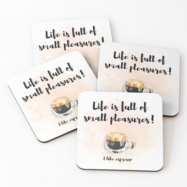 Item preview, Life Is Full Of Small Pleasures designed and sold by Cafe-Color.