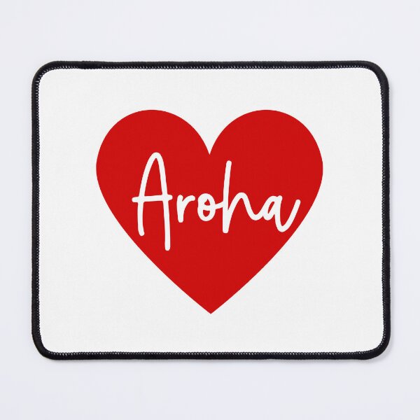 Item preview, Love Heart with Aroha, Love in Te Reo Maori, Red Heart designed and sold by BearAndCat.
