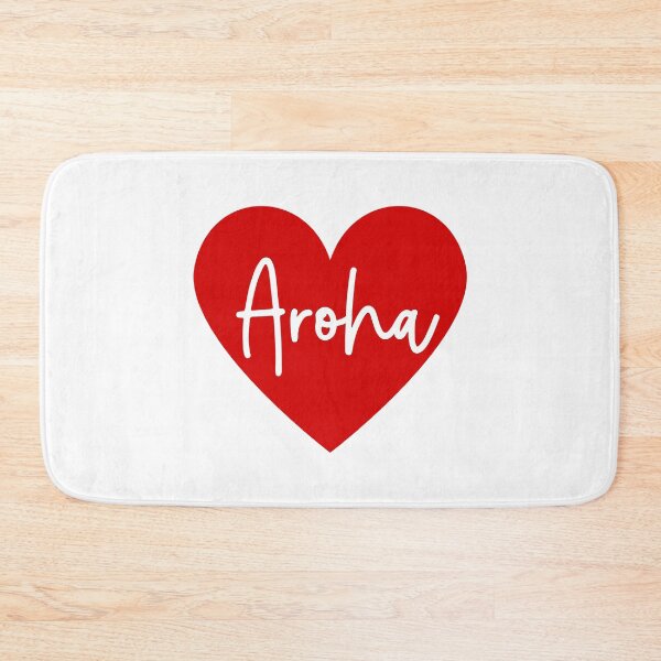 Item preview, Love Heart with Aroha, Love in Te Reo Maori, Red Heart designed and sold by BearAndCat.