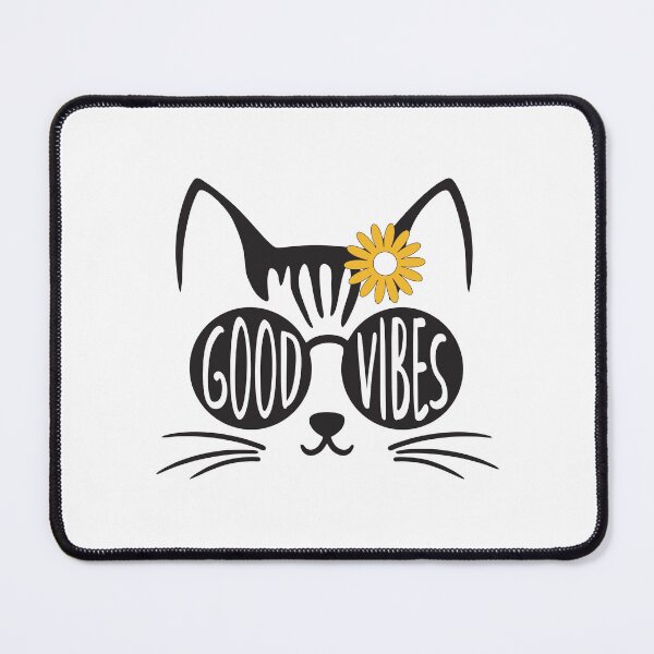 Item preview, Good Vibes Cat - Cute Funny Shirts for Women designed and sold by Wowsomuchart.