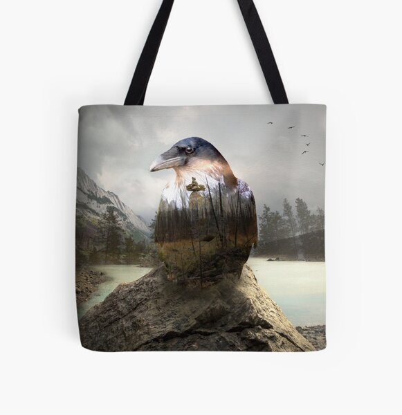 Raven's spirit All Over Print Tote Bag