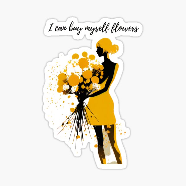 Item preview, Minimalist Strength: I Can Buy Myself Flowers designed and sold by Voyshop.