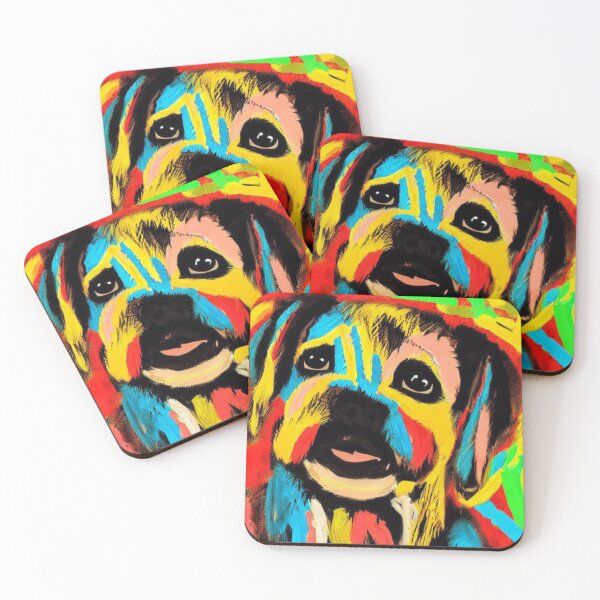 Item preview, Dog Head Graphic Multicolored designed and sold by itzbart.