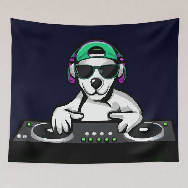 Item preview, Cool DJ Dog designed and sold by Dalevalart.