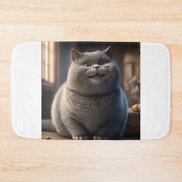 Item preview, Cute fluffy chubby cat designed and sold by Magdalineshop.