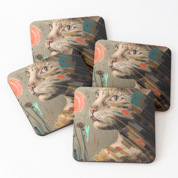 Item preview, Mackerel Tabby Cat Art designed and sold by CoCrafts.