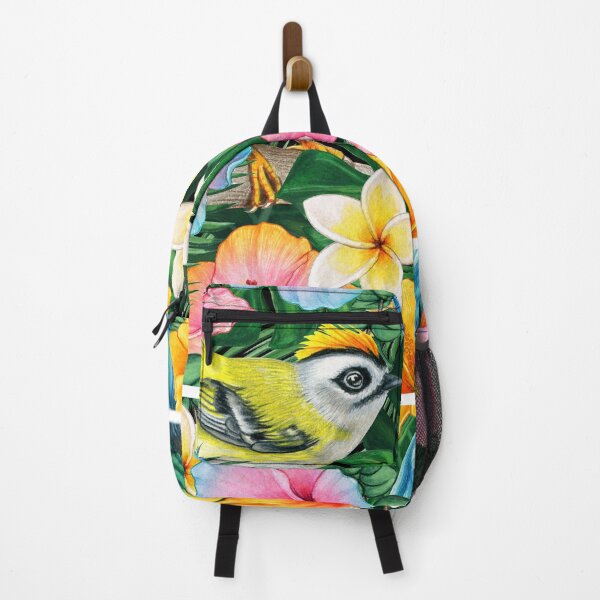 Item preview, Exotic Beauty: A Colorful Bird Amidst Tropical Flowers designed and sold by JOY STORE 45.