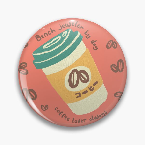Item preview, Bench jeweler by day coffee lover always cool japanese art lettering metalsmith gift designed and sold by MetalicBabe.