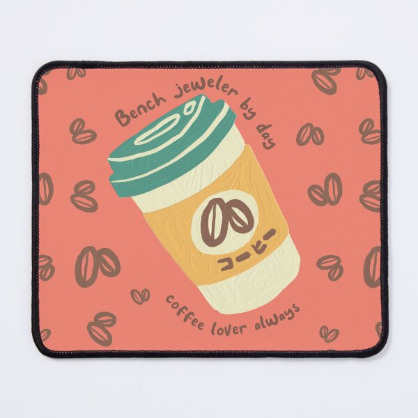 Item preview, Bench jeweler by day coffee lover always cool japanese art lettering metalsmith gift designed and sold by MetalicBabe.