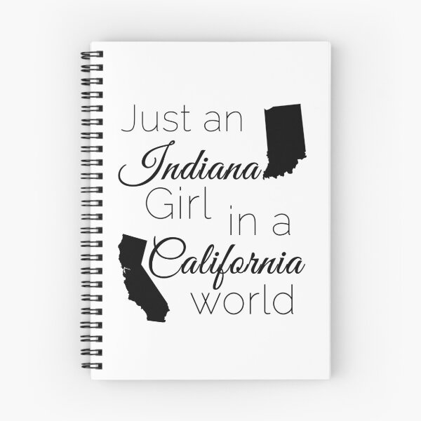 Item preview, Just an Indiana Girl in a California World  designed and sold by SilverPinesArt.
