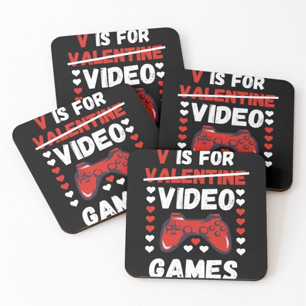 Item preview, v is for video games funny valentines day gamer Gift designed and sold by Anelegance-shop.