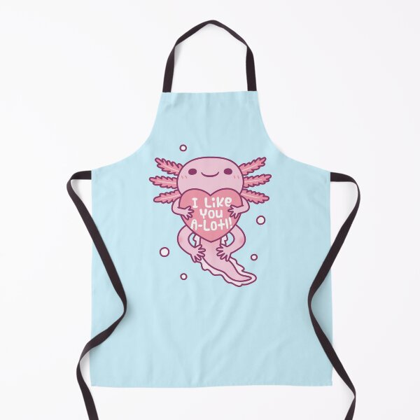 Item preview, Cute Axolotl I Like You A Lotl Funny Pun designed and sold by rustydoodle.