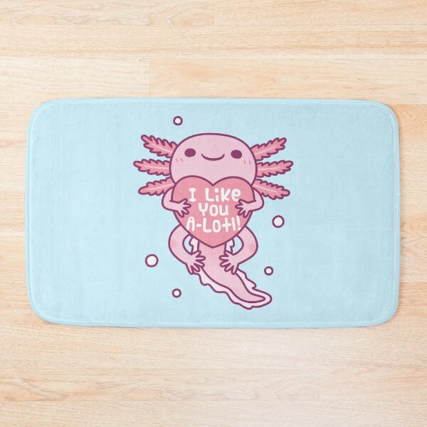 Item preview, Cute Axolotl I Like You A Lotl Funny Pun designed and sold by rustydoodle.