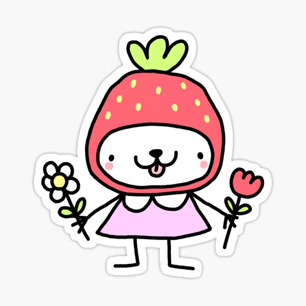 Strawberry hat: \