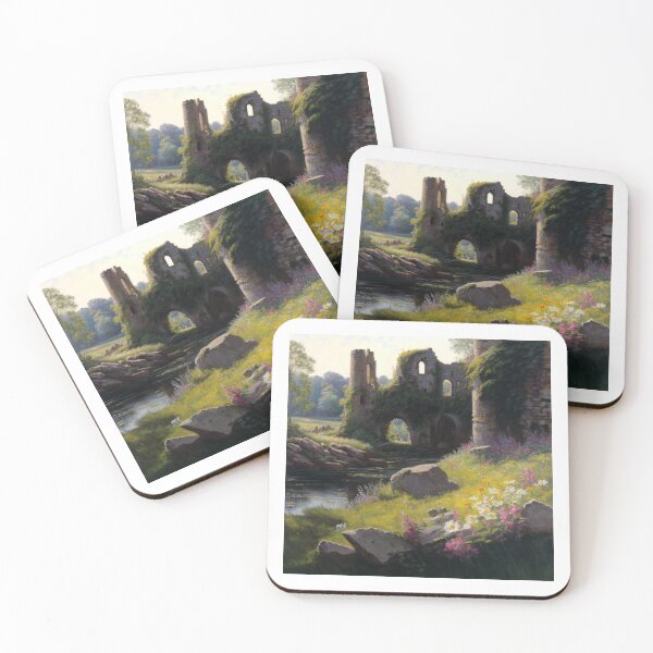 Item preview, Copy of Castle ruins near a stream with wildflowers designed and sold by JoepshLSio.