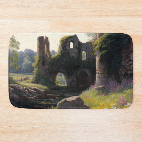 Item preview, Copy of Castle ruins near a stream with wildflowers designed and sold by JoepshLSio.