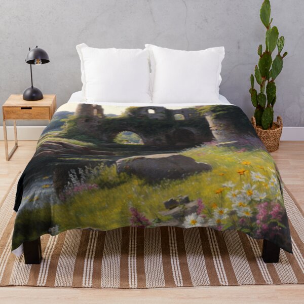 Item preview, Copy of Castle ruins near a stream with wildflowers designed and sold by JoepshLSio.