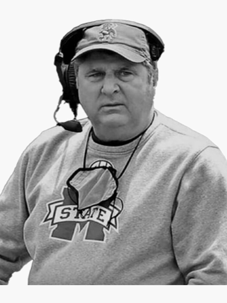 "Mike Leach " Sticker for Sale by alexandraIphige Redbubble