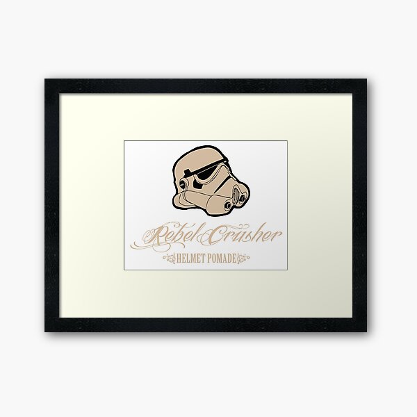 Rebel Crusher - Helmet Pomade Gerahmter Kunstdruck