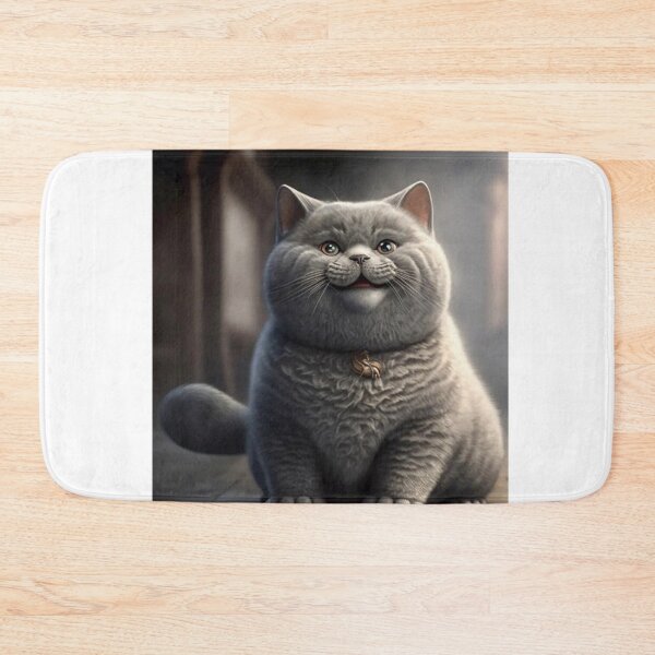 Item preview,  Cute fluffy chubby cat designed and sold by Magdalineshop.