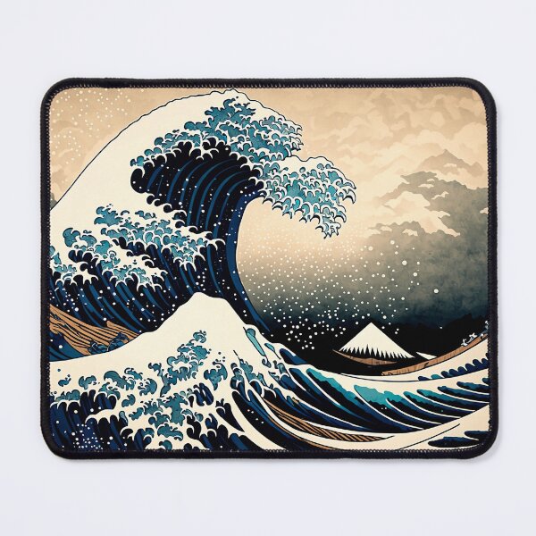 Item preview, The great wave off kanagawa. Old Japanese artwork with big wave and mountain Fuji on the background. designed and sold by leomaldonado.