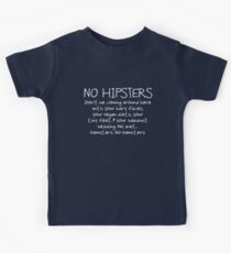 No Hipsters. Er... Hamsters. Kids Tee